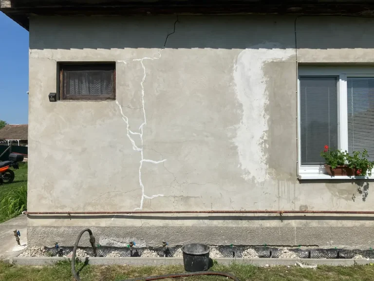Falvarrás, ház alap injektálás